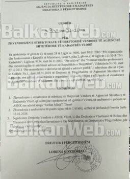 Kadastra Vlore Njoftimi Per Transferim