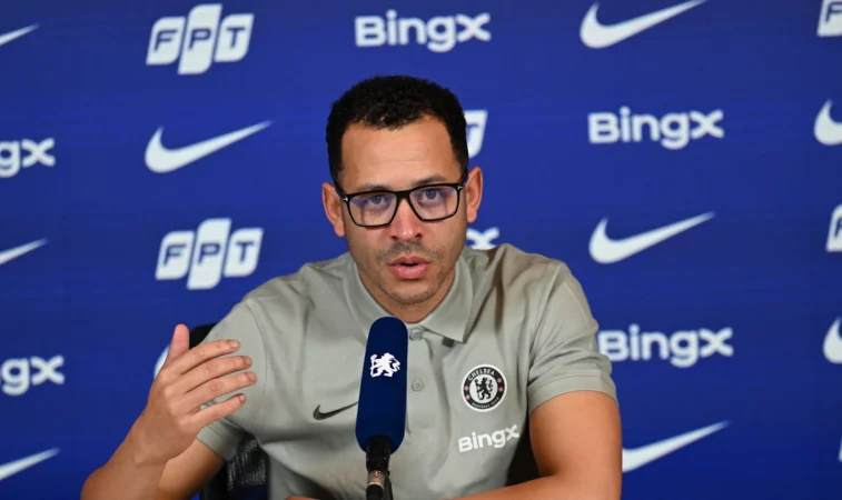 Liam Rosenior Blue Background