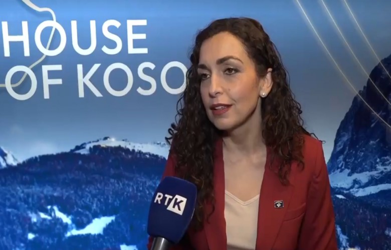 VIDEO  Vjosa Osmani nga Davosi  SHBA të vlerësojnë Kosovën me Bordin e Paqes
