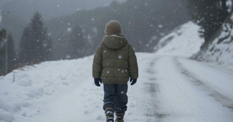 A Piedi Nella Neve 1769667159460.jpeg Bimbo Lasciato A Piedi In Mezzo Alla Neve