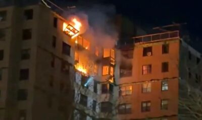 Gas leak causes explosion, major fire in Bronx apartment building