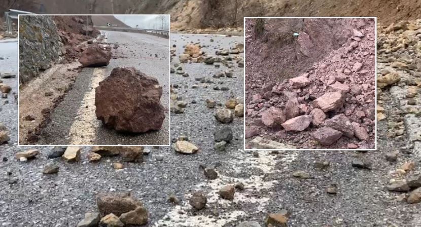 Rrugët në Shqipëri nuk gjejnë qetësi  Moti i keq  gurë dhe inerte në disa akse në Kukës