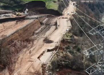 Rruga E Shembur Pamje Me Dron Librazhd