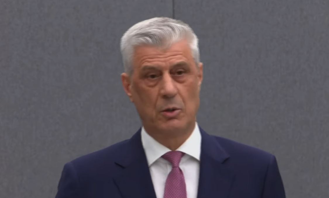 Haga kërkon 45 vite burg për të  Thaçi uron kosovarët për pavarësinë dhe mohon akuzat  Jam i pafajshëm 