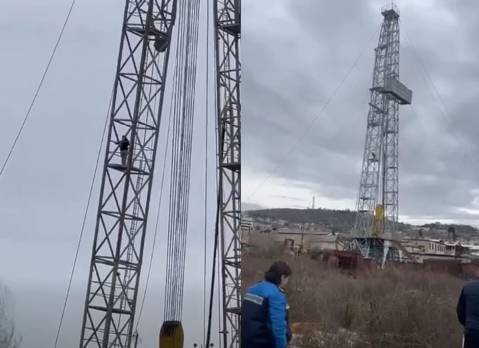 Momente paniku në Kuçovë/ “Dy muaj pa marrë rrogat”, punonjësja e pastrimit hipën në majë Kullës tek ish-Uzina dhe tenton t’i japë fund jetës