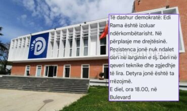 Selia E Pd Mesazhi Protesta