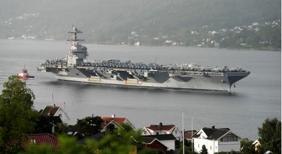 VIDEO  Anija luftarake amerikane ankorohet në Kroaci për riparime  gati 200 marinare të  USS Gerald R  Ford  morën trajtim mje   