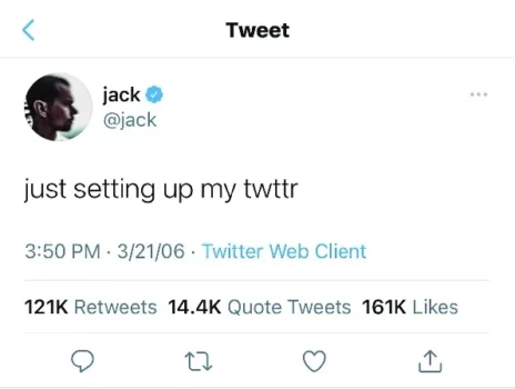 Jack Dorsey Just Setting Up My Twttr Tweet