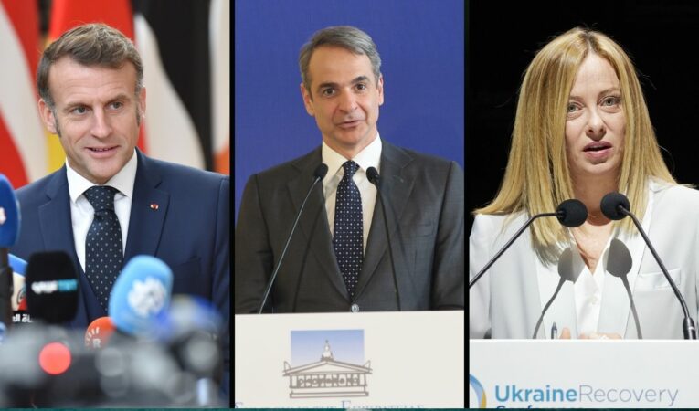 Mitsotakis Macron Meloni