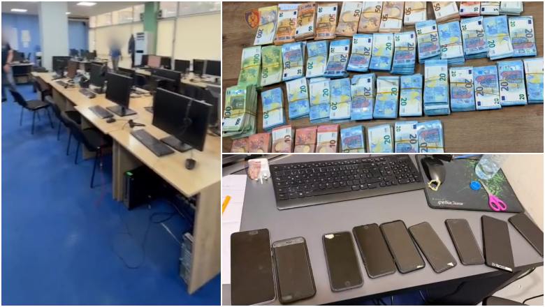 Aksioni ndaj “Call Center”-ave, policia njoftim zyrtar: Në pranga 7 persona, u sekuestruan rreth 900 mijë euro dhe qindra pajisje