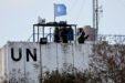 File Photo: United Nations Peacekeepers (unifil) Look At The Lebanese Israeli Border