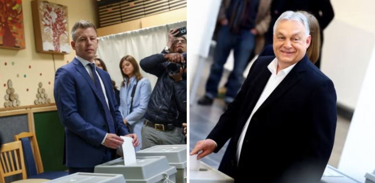 Dy kandidatët për kryeministër të Hungarisë votojnë  Orbán  Jam këtu për të fituar  Magyar  Opozita do të triumfojë 