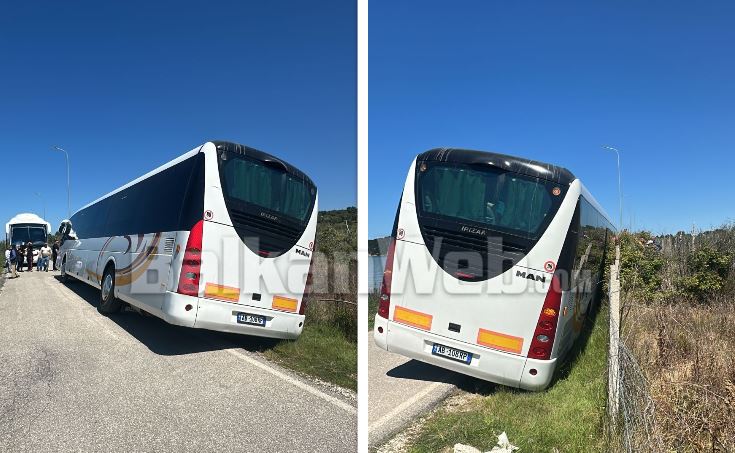 VIDEO  E pazakontë në Zvërnec  Bllokohen dy autobusat me nxënës  një prej tyre del nga rruga