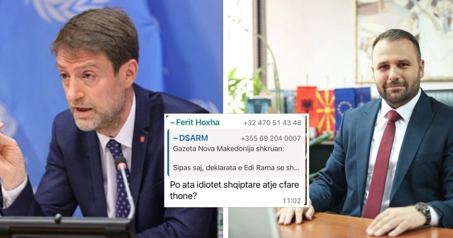  Po ata idiotët shqiptarë atje çfarë thonë   Ministri shqiptar në RMV reagon ashpër pas mesazhit të publikuar të F   