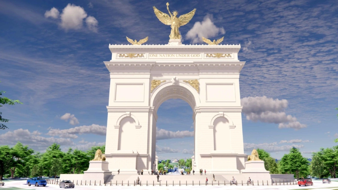  Harku i Triumfit   Plan për një monument 76 metrash në Uashington për 250 vjetorin e pavarësisë