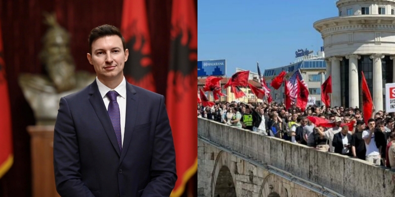 Protestat e studentëve shqiptarë në Maqedoninë e Veriut  Ambasadori Meidani  E drejta për gjuhën amtare e garantuar  të zbatoh   