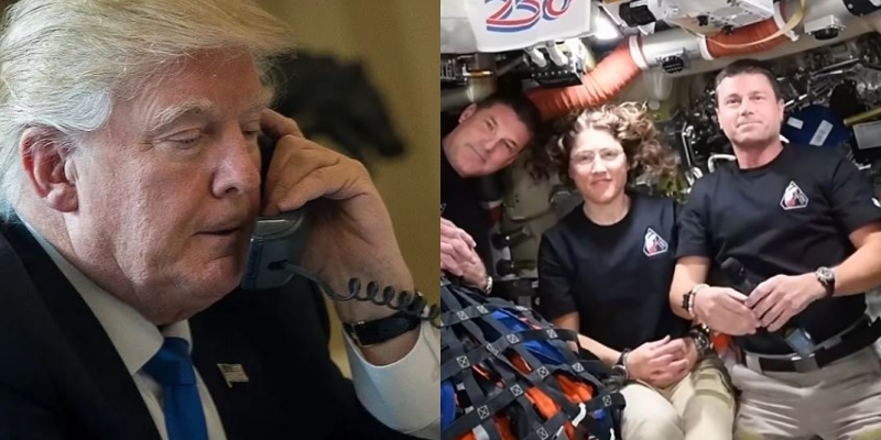 VIDEO  Trump telefonon astronautët e Artemis II pas përfundimit të udhëtimit rreth Hënës  Keni bërë histori 