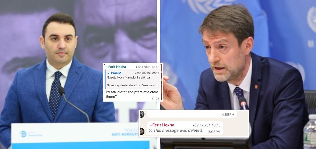 FOTO   Skandali nuk kalohet duke fshirë mesazhin   Këlliçi i kërkon dorëheqjen ministrit Ferit Hoxha pas gjuhës fy   