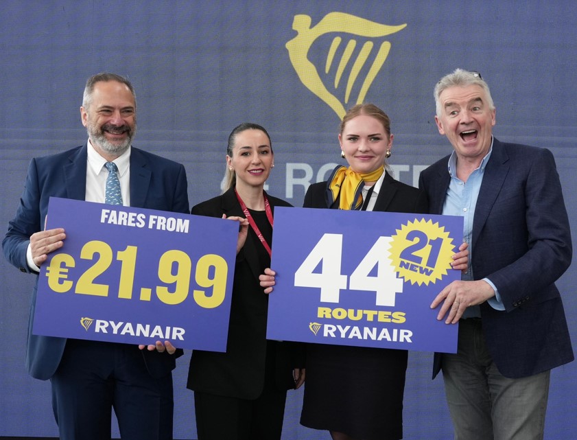 400 mln dollarë investim  Ryanair hap bazën në Tiranë me 4 avionë  sjell rritje rekord në Shqipëri