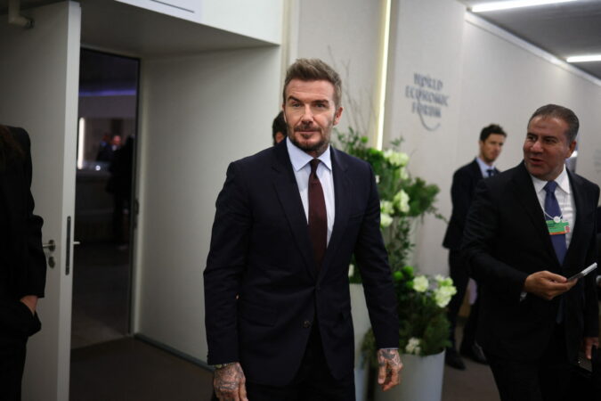 David Beckam At World Economic Forum Annual Meeting 2026 Davos