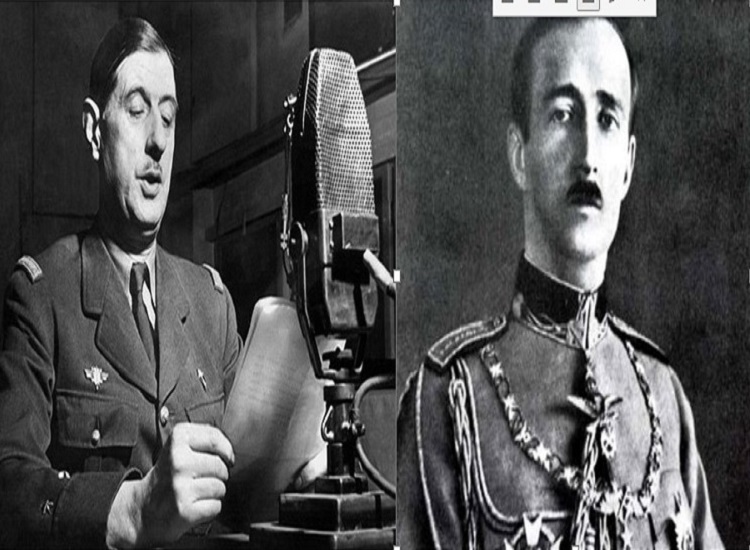  Duke mos harruar qëndrimin e Mbretit Zog gjatë luftës dhe besnikërinë e ushtarakëve të tij ndaj Francës  gjenerali De Gaulle    