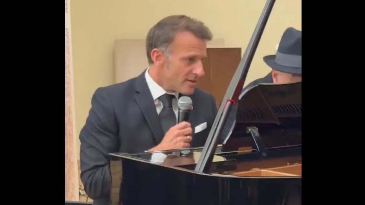 VIDEO  Emmanuel Macron këndon  La Bohème  të Charles Aznavour pas samitit të Komunitetit Politik Evropian në Jerevan