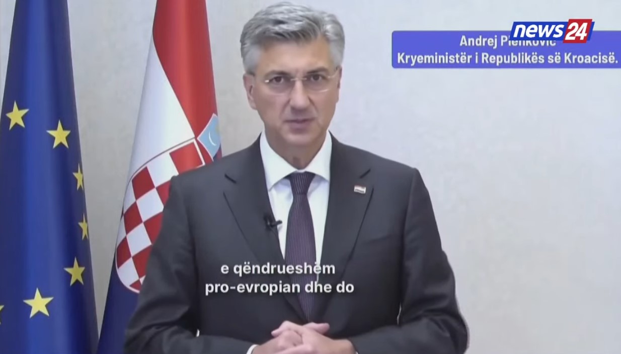 Kryeministri kroat  Plenkoviç përshëndet me videomesazh Kuvendin Kombëtar të PD  Suksese mikut tim Berisha  Na bashkon vizioni   