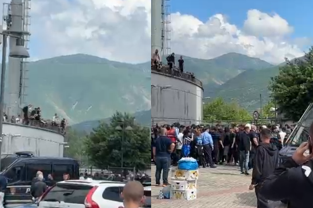Tensione para sfidës AF Elbasani   Tirana  përplasje dhe dhunë jashtë stadiumit  VIDEO 