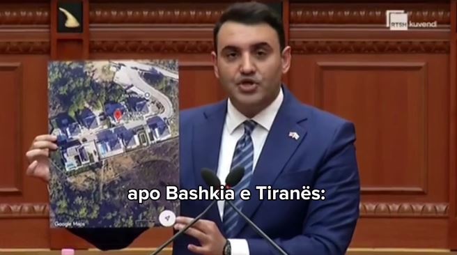 VIDEO  Këlliçi denoncon në Parlament  Të kujt qeveritari janë këto 8 vilat luksoze në 