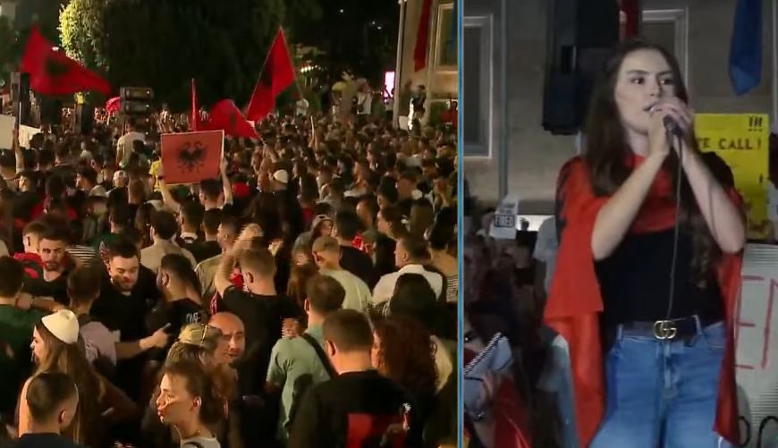 “Edi Rama po të vijnë studentët e diasporës”, mesazhi i protestueses për kryeministrin: Të dielën dhe të hënën i ke këtu! Free Albania!