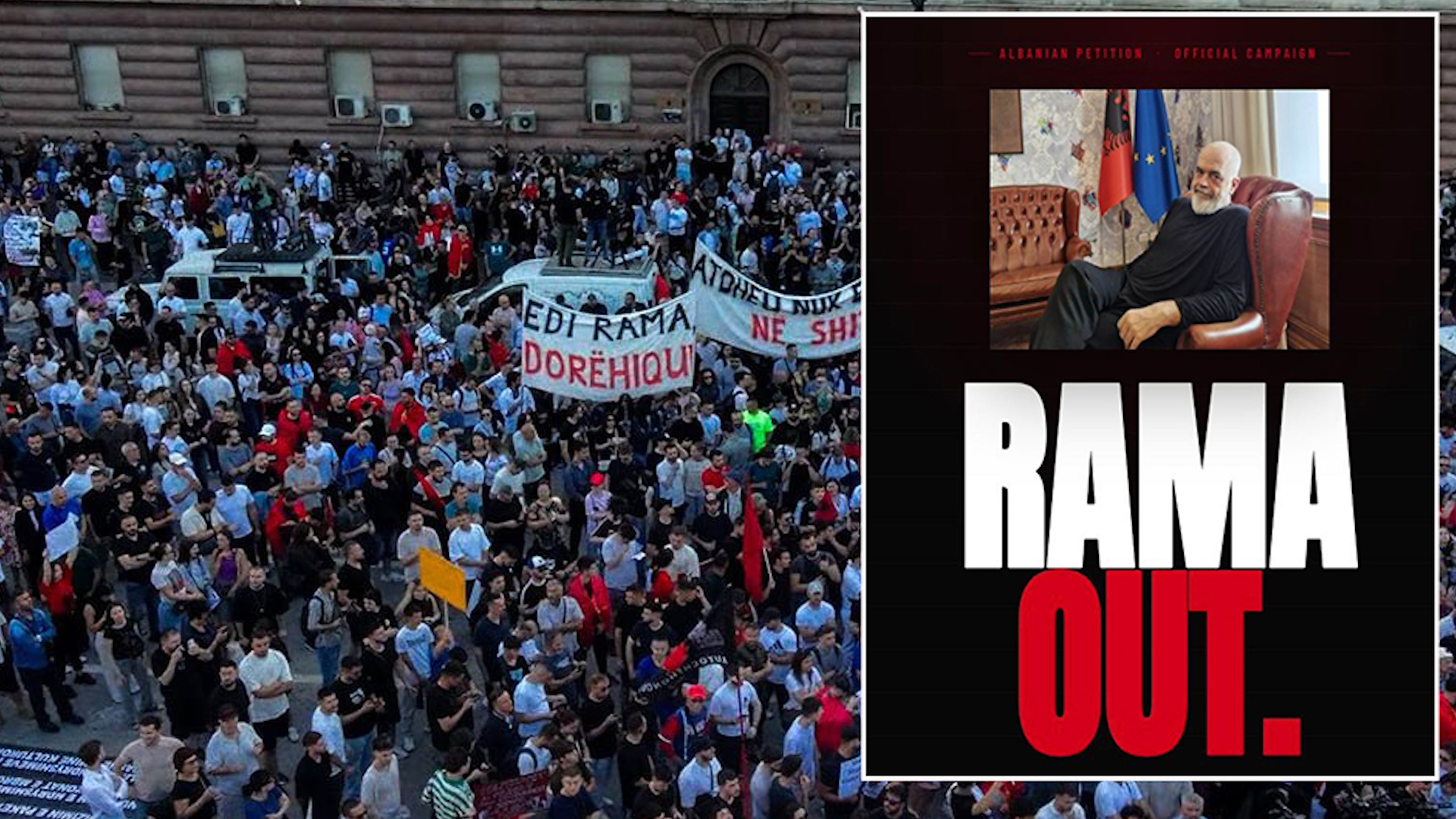 “Rama Out”/ Merr përmasa galopante peticioni online, mblidhen afro 500 mijë firma për largimin e kryeministrit