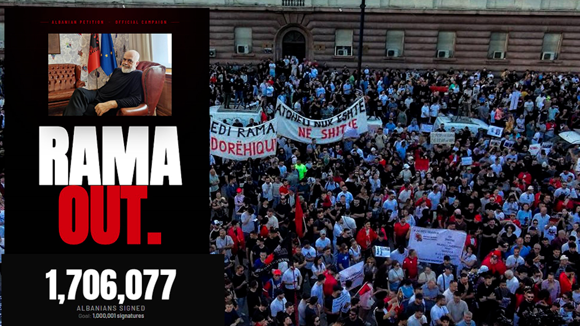 “Rama Out”/ Shifra rekord nga peticioni online, mb