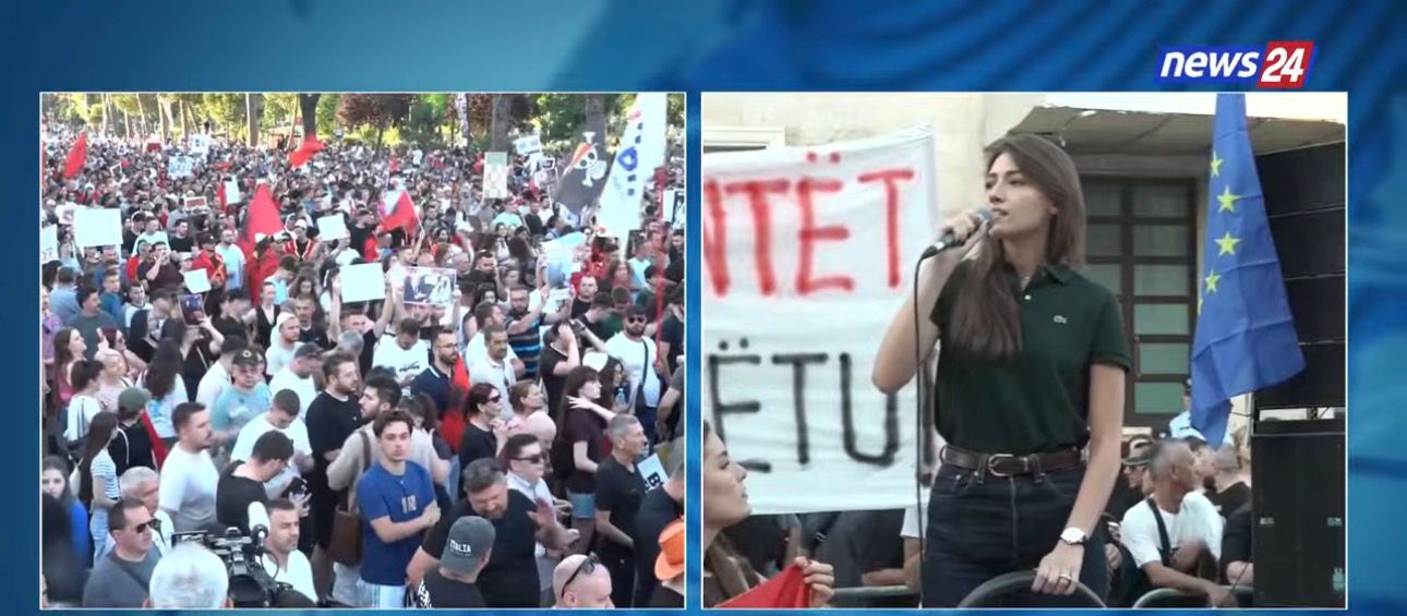Protesta e 10-të masive për largimin e Ramës/ Stud