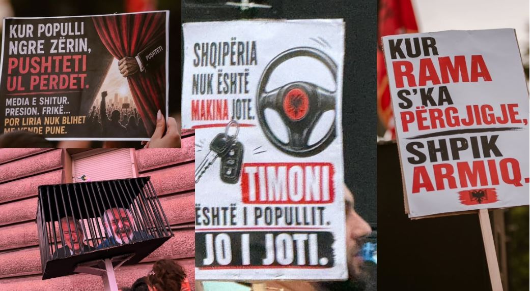  Timoni është i popullit  jo i yti   4 ditë revoltë për dorëheqjen e Ramës  pankartat që  ndezën  dje protestën  Na ke ndarë n   