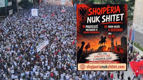  Zëri ynë  dinjiteti ynë  e ardhmja jonë   Tejmbushën bulevardin për 4 ditë  sot protesta e 5 kundër projektit në Zvërne   