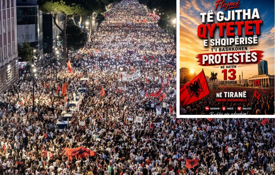  Bashkë për ndryshim    Qindra mijëra qytetarë dje në Bulevard  mbahet sot protesta e 14 kundër qeverisë  Rama jep dorëheqjen 