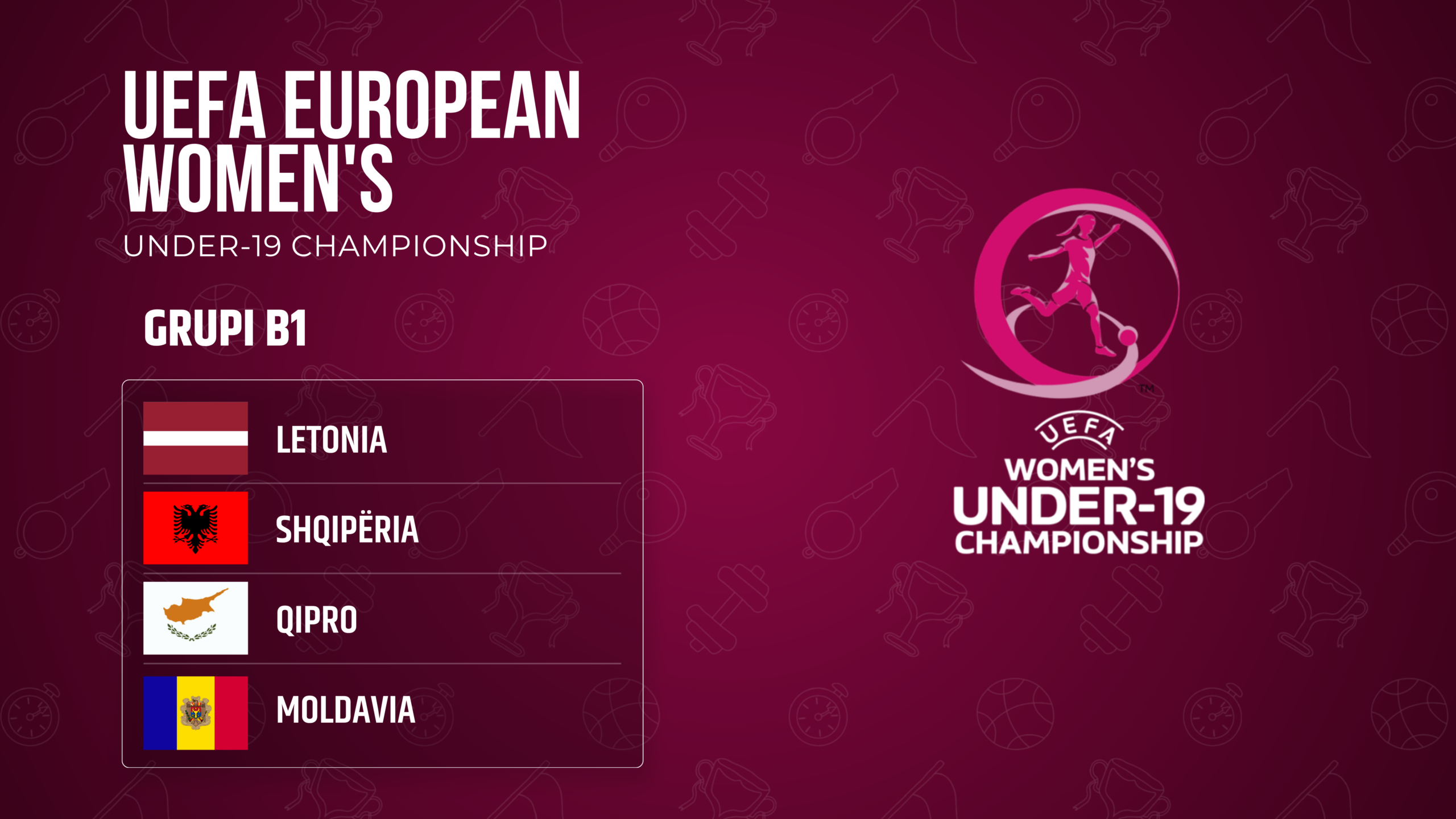 Edhe Shqipëria U-19 njeh rivalet e raundit të parë të Euro 2