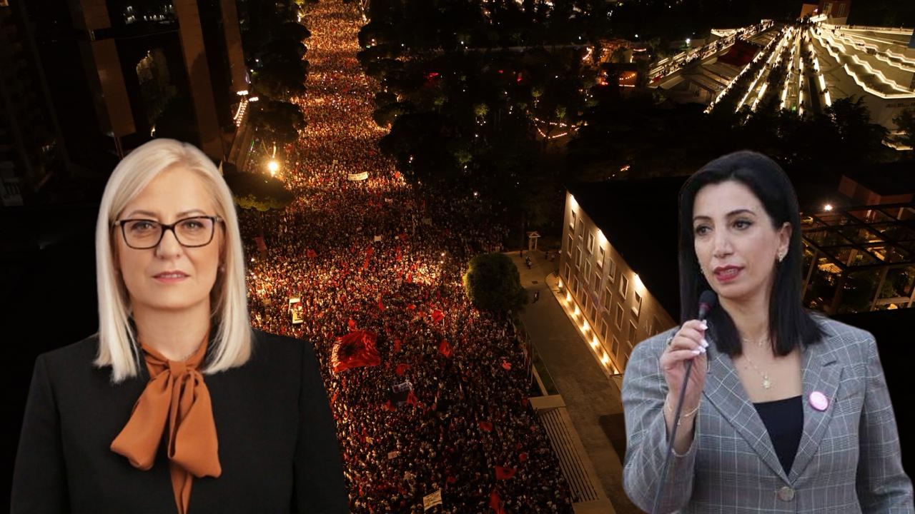 FOTOLAJM  250 mijë shqiptarë në shesh rrethojnë qeverinë  ja si reagojnë 2 deputetet e Ramës  Nikolla e Kushi