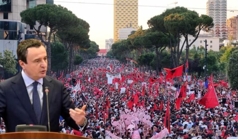 Albin Kurti Protesta