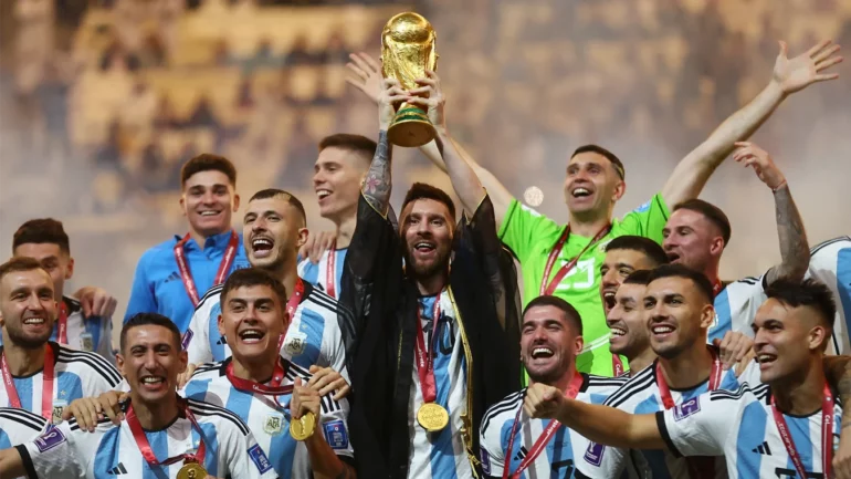 Argentina National Team World Cup Trophy Celebration