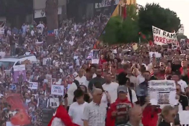 “Vetting politik!”, protestuesit shpalosin kërkesa
