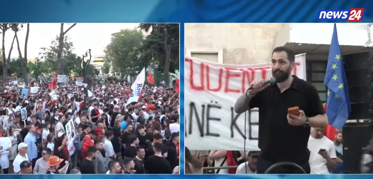 Protesta madhështore në Tiranë/ “Po përpiqen me ma