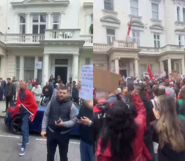 “Shqipëria nuk është në shitje”/ Londra mbushet kuq e zi, sh