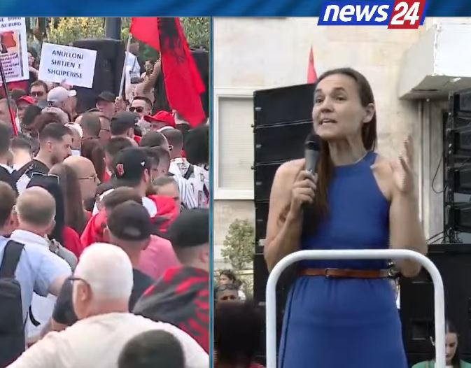 LIVE  Këtu vendosim ne   Protestuesit të vendosur  Do të qëndrojmë derisa Rama të japë dorëheqjen