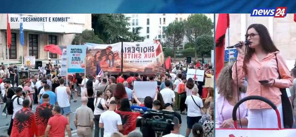 LIVE  Tubimi kundër Ramës  protestuesja  Kemi një qeveri kriminale  të bashkohemi për ta rrëzuar