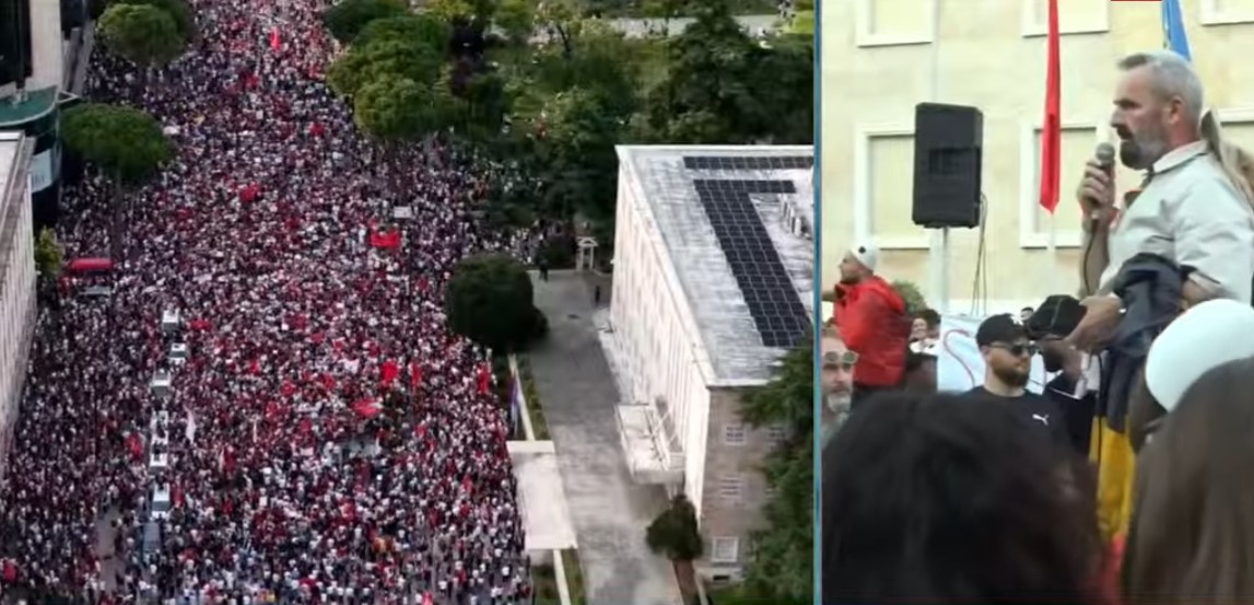 “Onkologjiku është një Aushvic”/ Fjalimi rrëqethës i protestuesit që vuan nga kanceri: Kjo godinë e ndyrë duhet shembur, këtu ka vetëm hajdutëri!