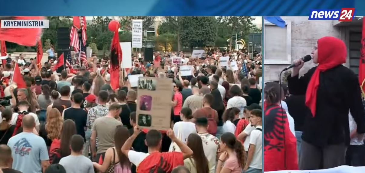Tubim madhështor në Tiranë kundër Ramës  Protestuesja  Ka ardhur koha për një lëvizje mbarëkombëtare  ta rrëzojmë këtë kryemin   