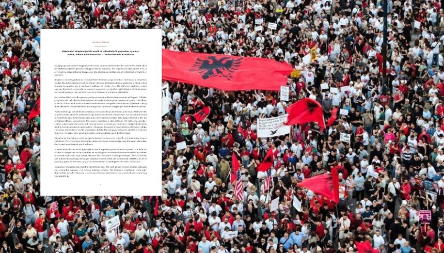 Akademikë shqiptarë jashtë vendit në mbështetje të protestave qytetare  Arsimi  Shkenca dhe Inovacioni  Domosdoshmëri Kombëtar   