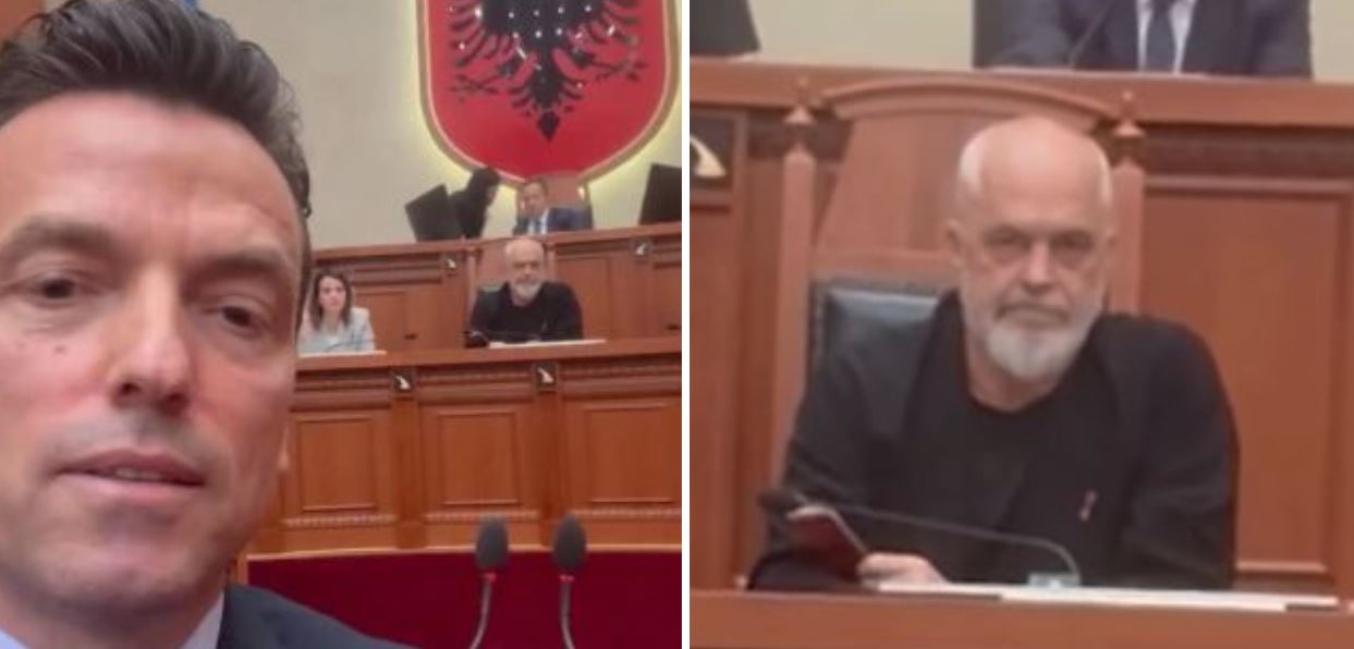  Po mbron hajdutët nga burgu  ke vjedhur bashkë me Ballukun     Përplasja në Parlament  Shehaj Ramës  Shqipt   