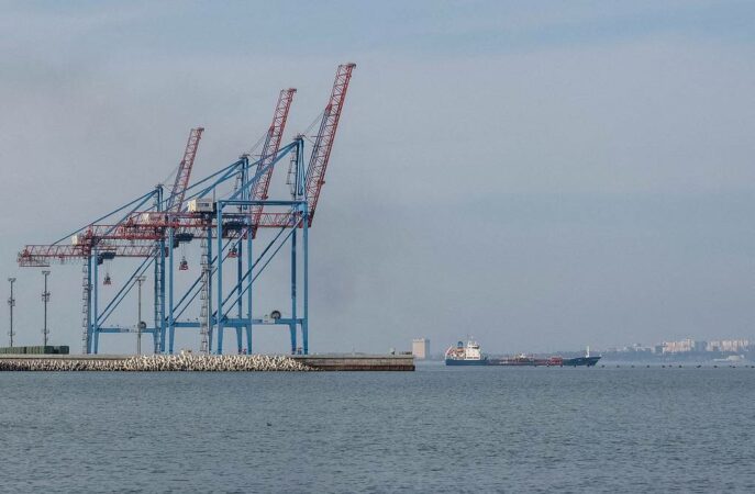 File Photo: A Cargo Vessel Leaves A Port In The Black Sea In Odesa